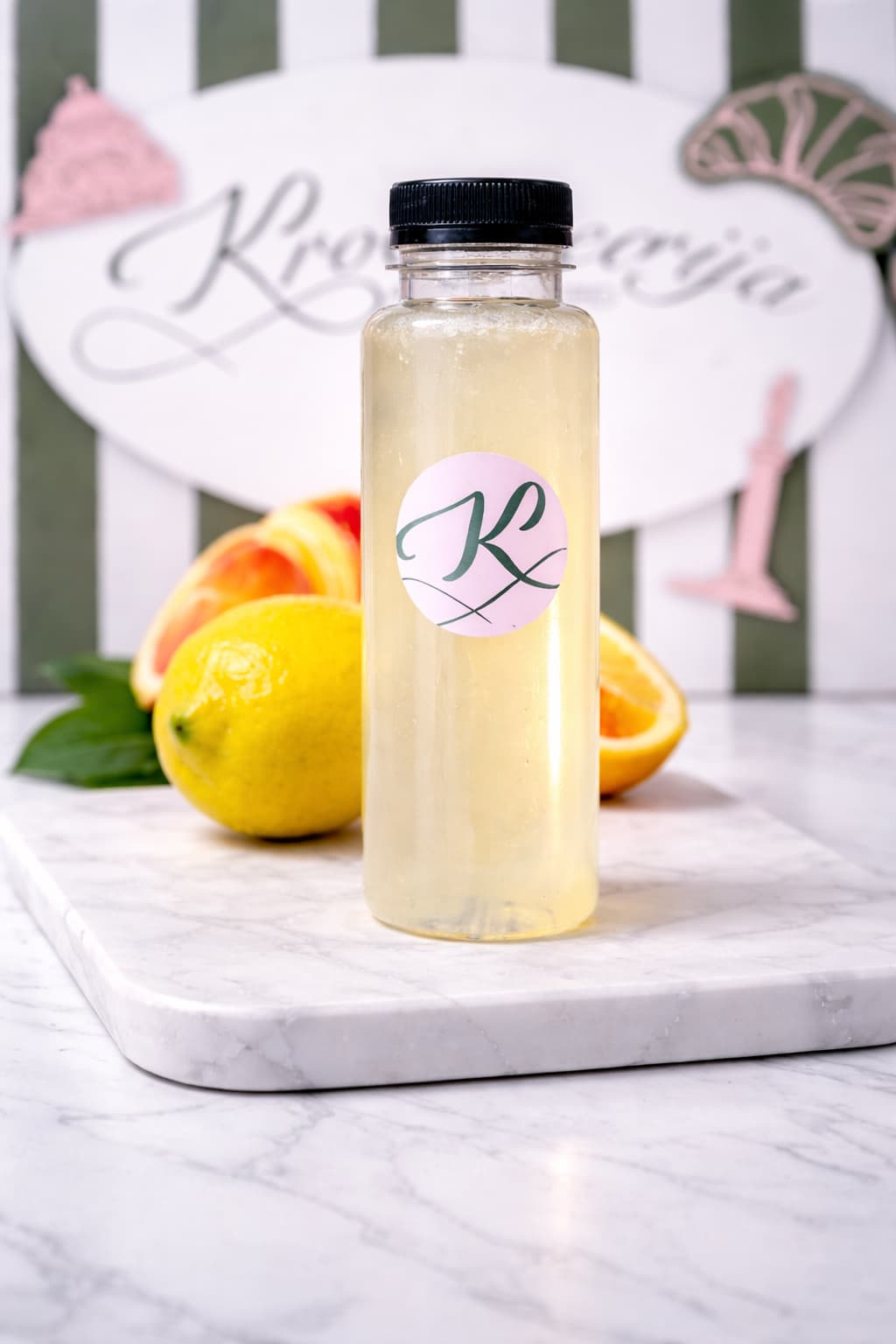 Limonada prensada en frío
